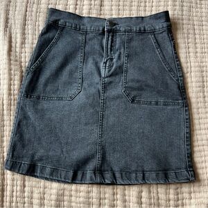 Dip Denim Mini Skirt